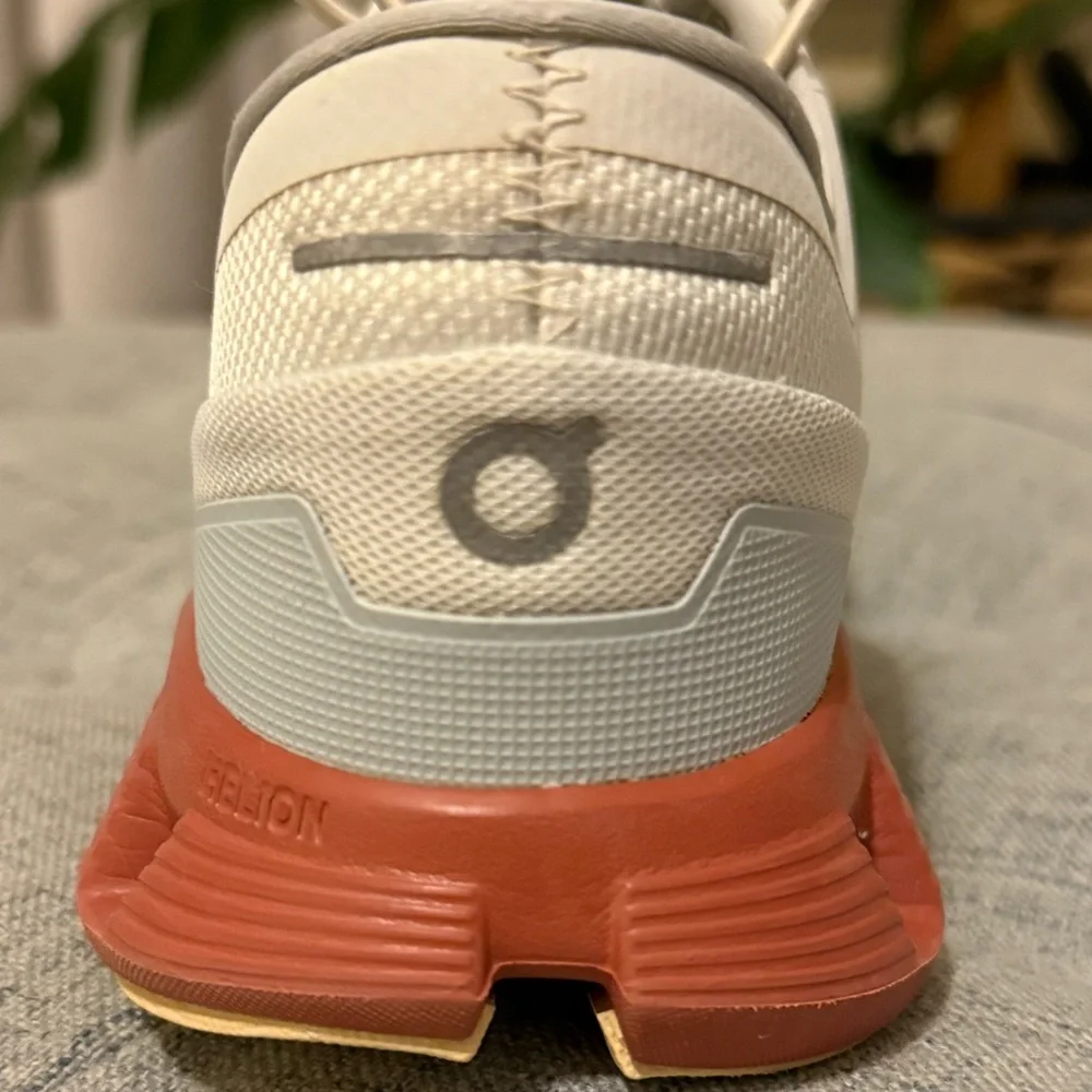 On Cloud X 3 Running Shoe Auburn/Ice Mesh White Women9.5 Men 8 ✨EUC! Trending - Picture 6 of 12